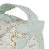 gros plan sur la poignée du cale-porte mappemonde