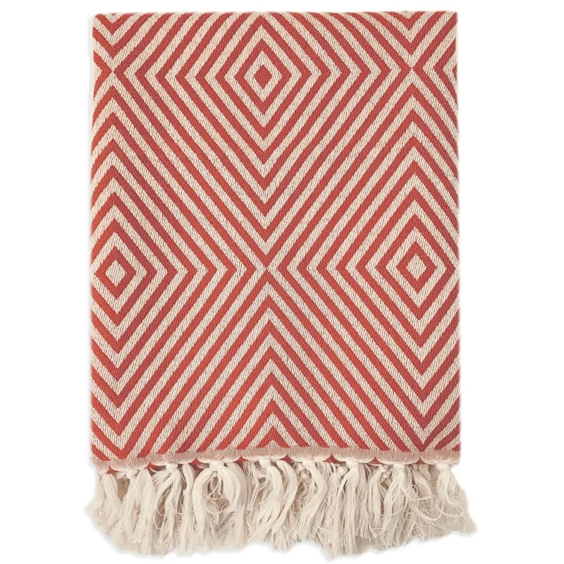 plaid losange orange