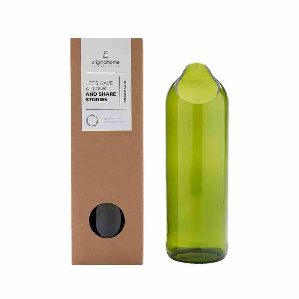 Carafe en verre recyclé